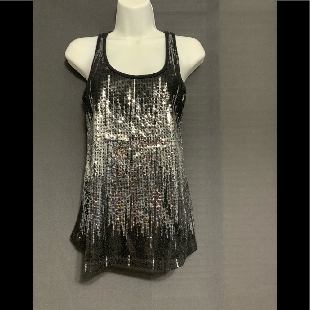 Sexy Black Tiny Sequins Shirt